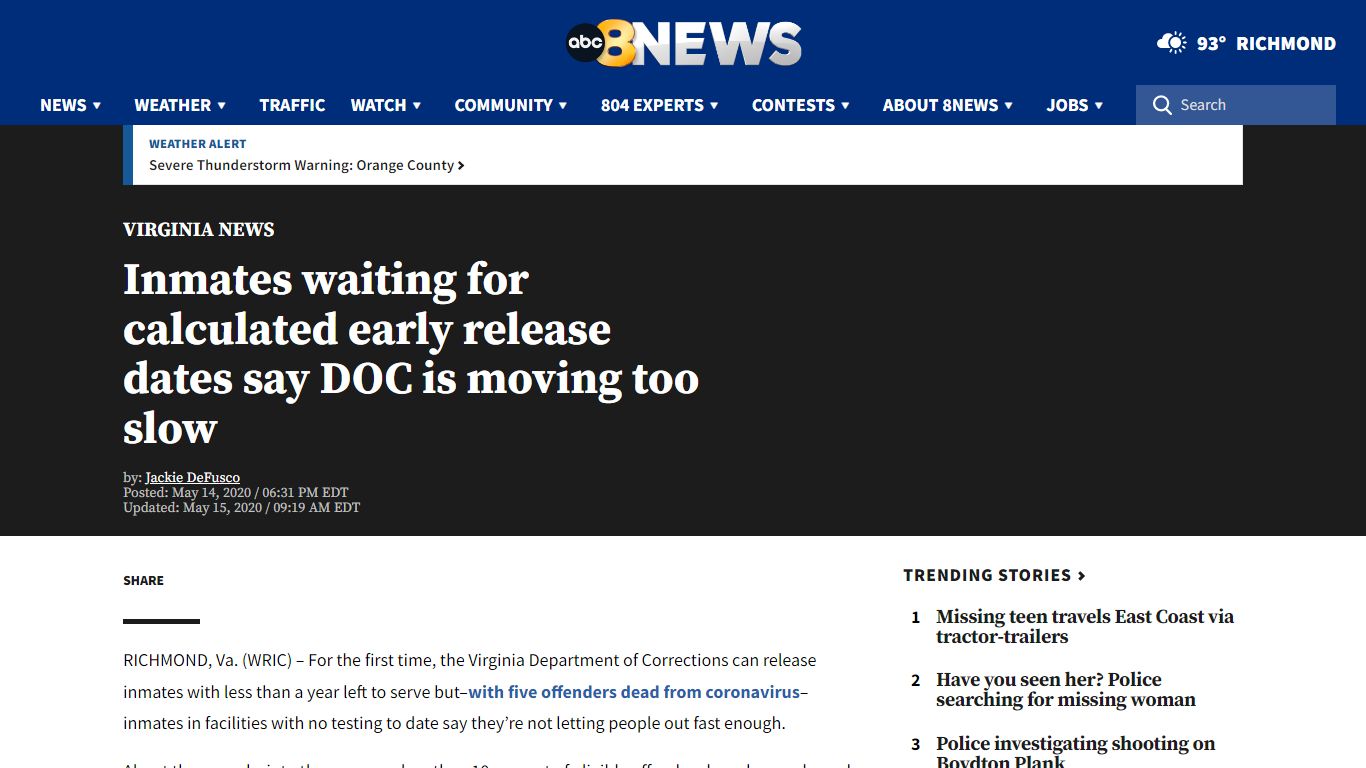 Inmates waiting for calculated early release dates say DOC is moving ...